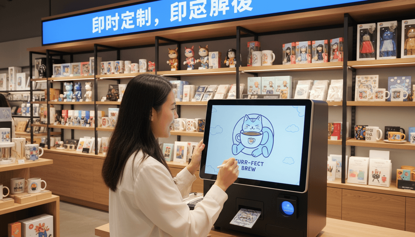 潮玩店如何用AI文创定制设备实现即时变现?从设备选型到落地全攻略