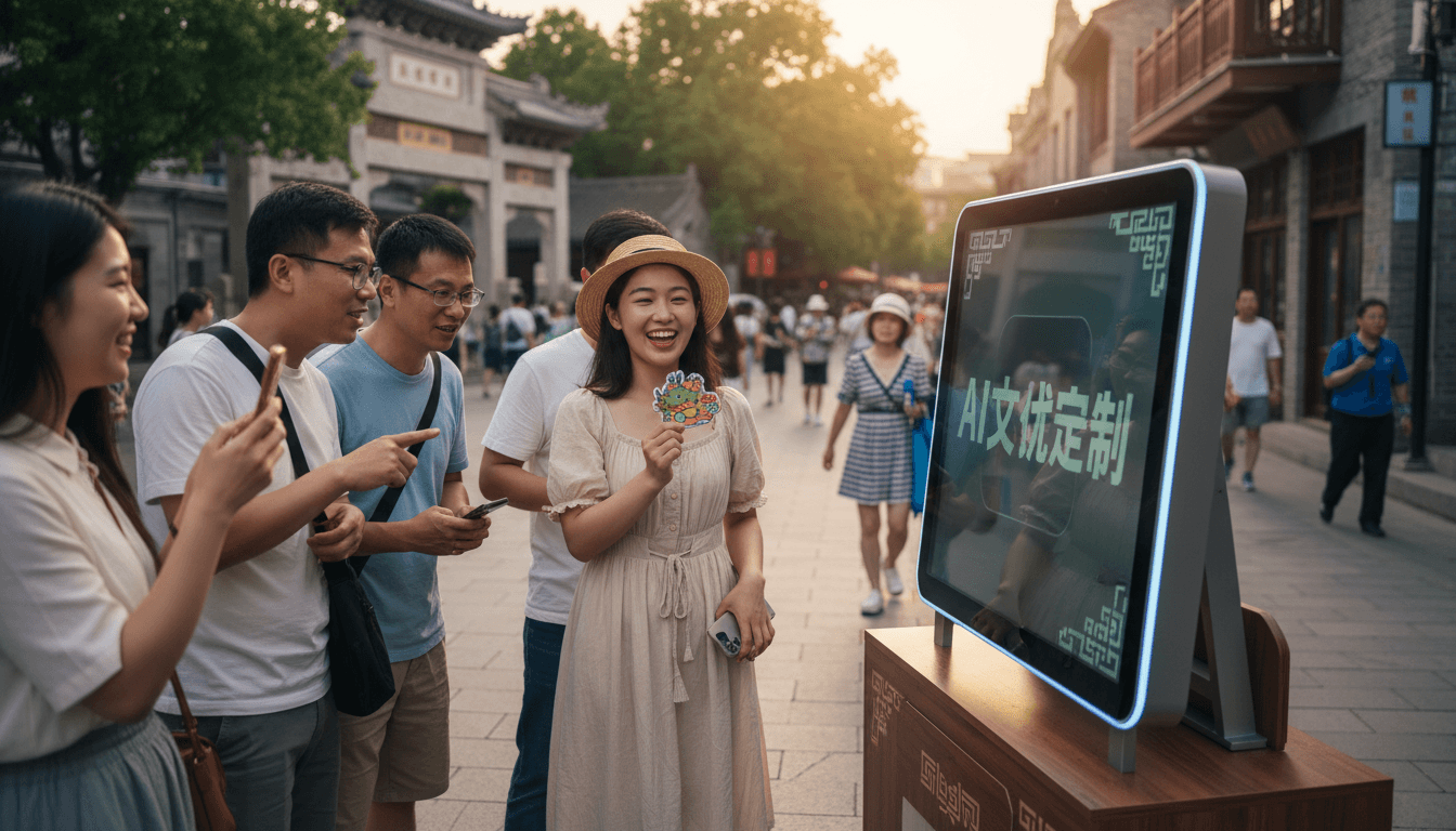 爱定智AI文创定制设备落地多个景区,助力文旅二消升级