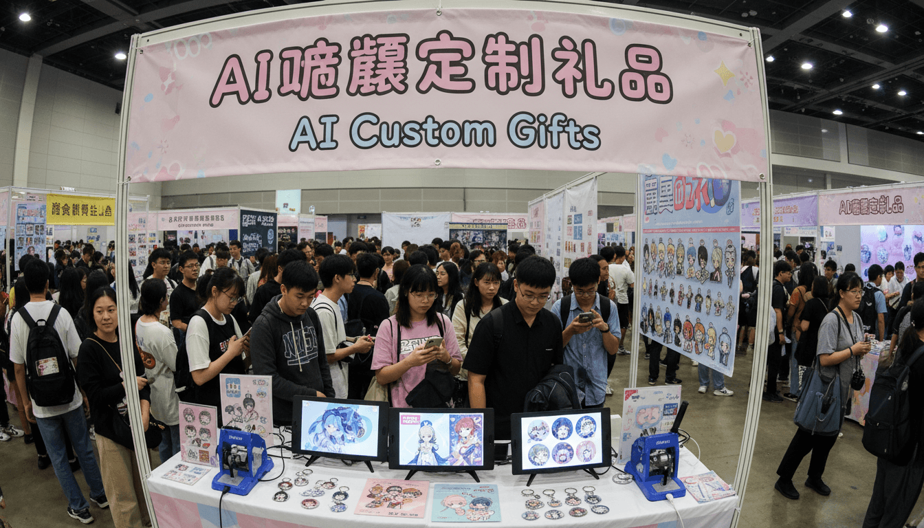 粉丝见面会摆摊攻略:AI文创即时定制让应援周边日销百件