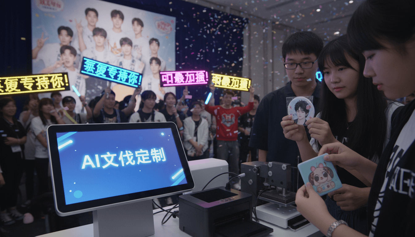 爱定智AI文创定制助力粉丝见面会,即时制作应援周边成新趋势