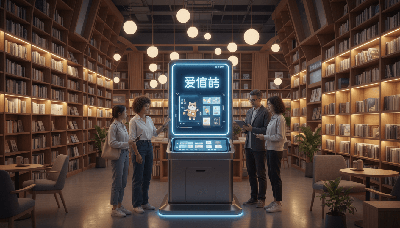 爱定智AI文创设备入驻多家书店,开启阅读+定制新体验