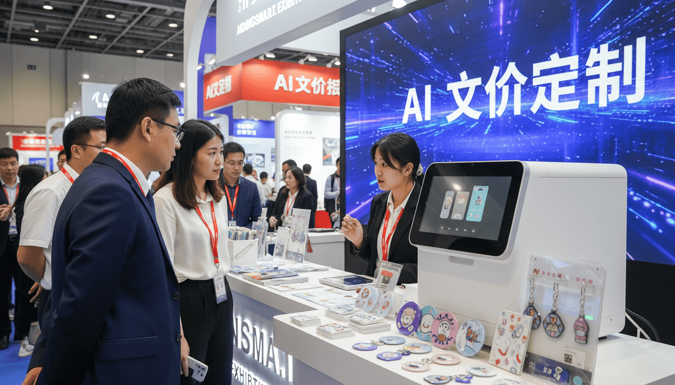 爱定智AI文创定制方案亮相教育装备展,助力培训机构打造特色课程