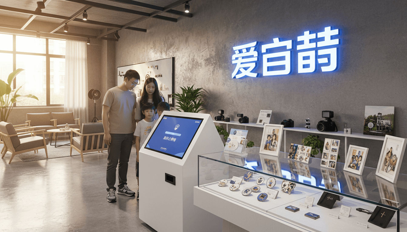 爱定智AI文创定制设备入驻多家摄影馆,开启“拍照+即时文创”新模式