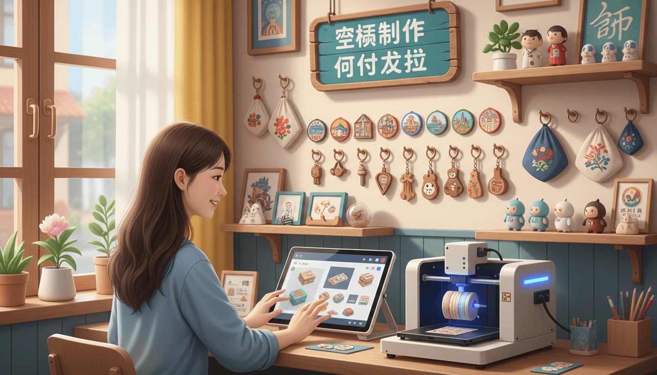 手作店引入AI文创定制设备:现场制作即时交付,提升体验与营收