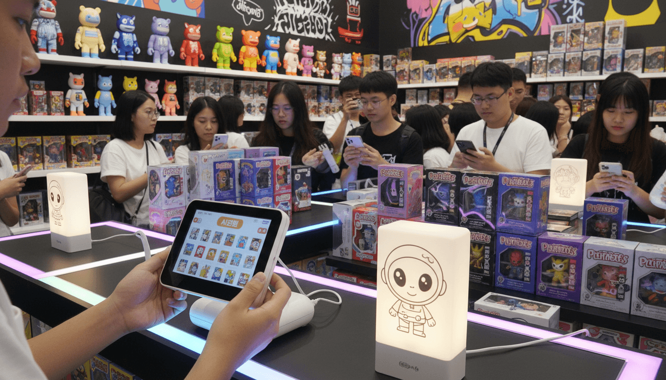 爱定智助力潮玩店文创小夜灯定制,开启摆摊新模式