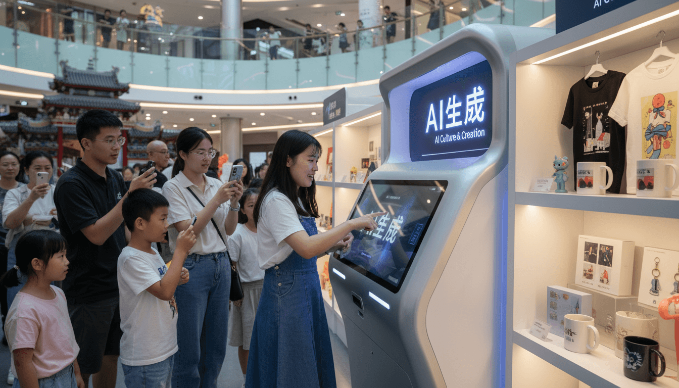 爱定智推出AI文创现场定制方案,助力商家提升现场推广效果
