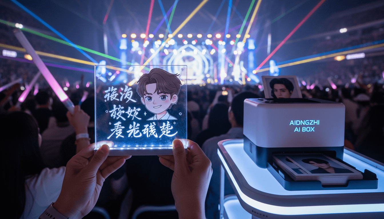 演唱会应援新玩法:AI亚克力立牌现场定制全流程