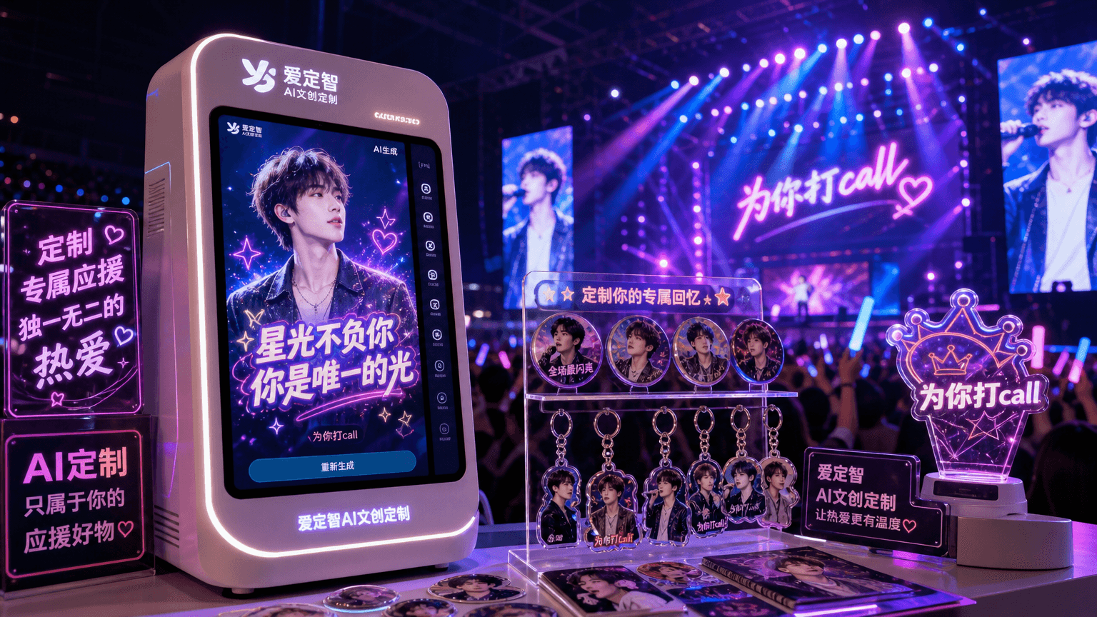 演唱会应援新玩法:AI文创即时定制,让粉丝带走专属记忆