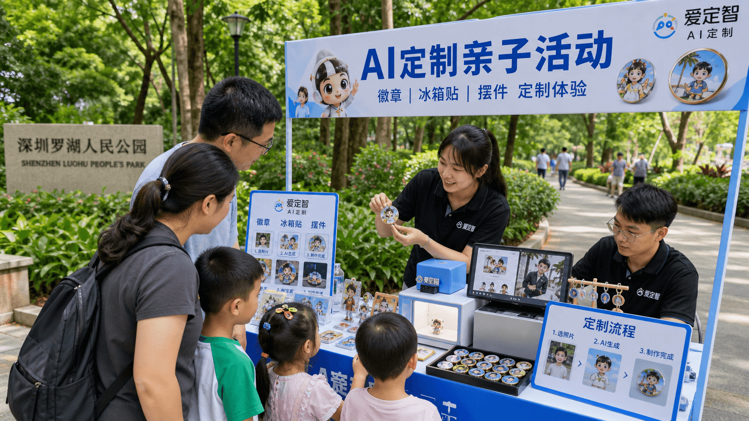深圳罗湖人民公园文创摆摊活动