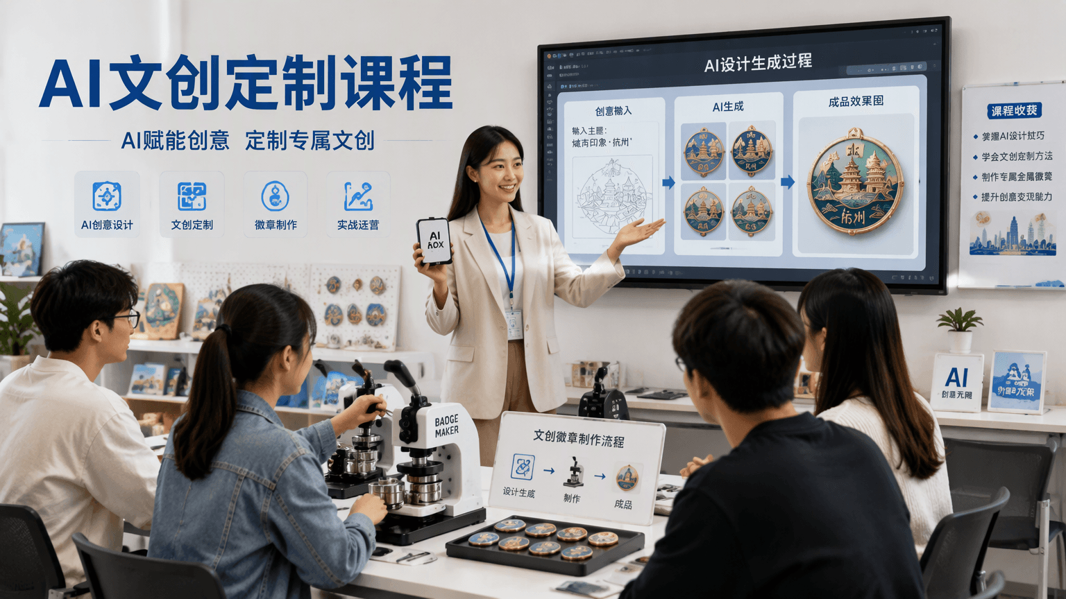 爱定智面向培训机构推出AI文创定制课程解决方案赋能AI教育创新