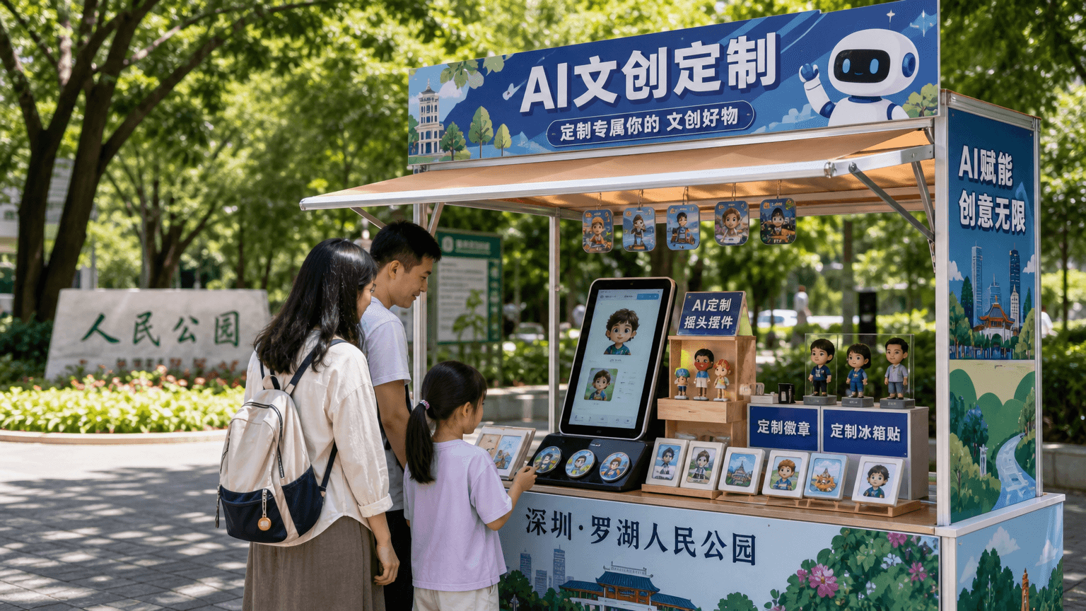 罗湖人民公园文创摆摊项目