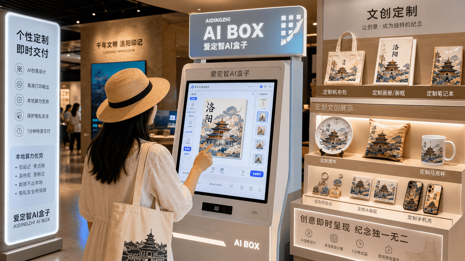 AI文创定制在多行业兴起：爱定智AI盒子助力景区、博物馆即时定制