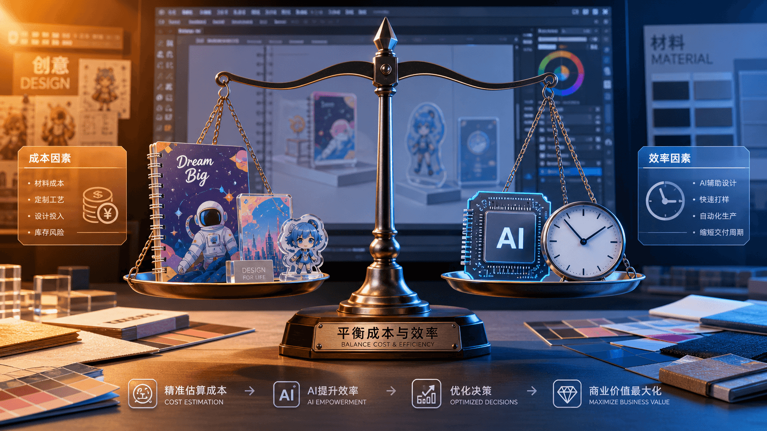 行业动态：AI文创定制项目如何实现定价材料与AI设计时间成本动态平衡