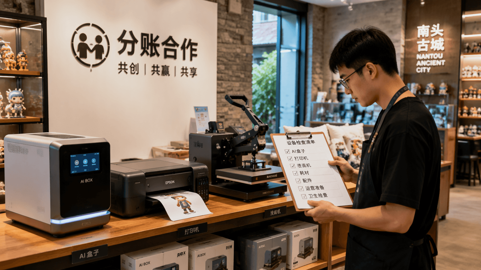 爱定智与深圳南头古城ATM潮玩店联营项目