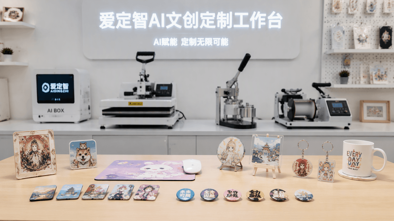 爱定智AI文创定制选品观察:轻小标准品类成现场交付主力方向