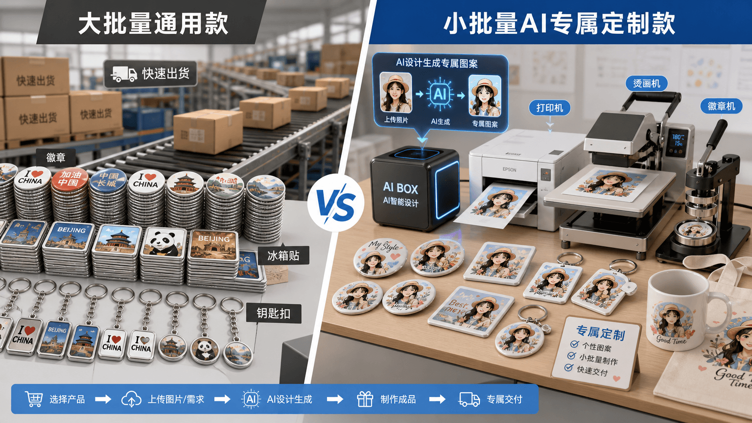 爱定智：同样价位下，大批量通用款与小批量AI专属定制款怎么选？