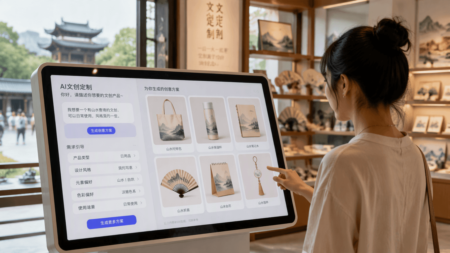 AI文创定制行业观察:模糊个性化需求成常态,引导式提示词提升用户体验