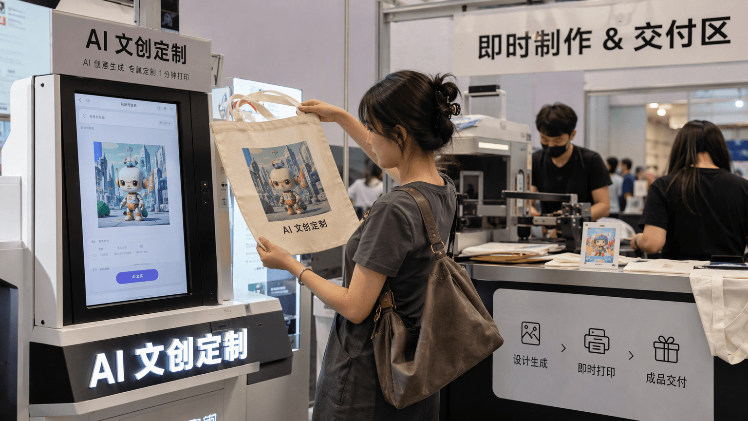 AI文创定制消费观察:从帆布包付费意愿看即时定制品类拓展